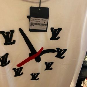 Louis Vuitton white sweater with tag size large